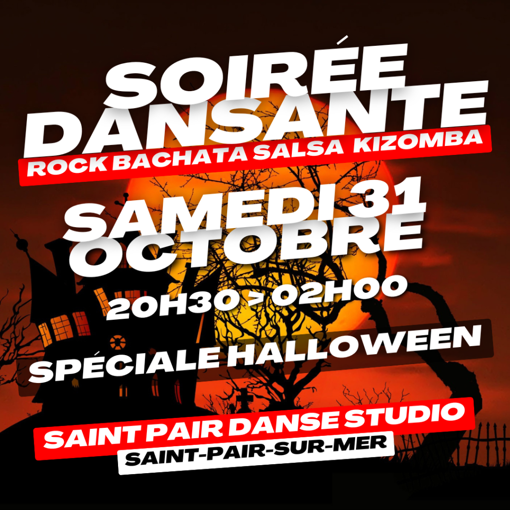 soirée dansante samedi 31 octobre 2026 spéciale halloween à Saint-Pair-sur-Mer