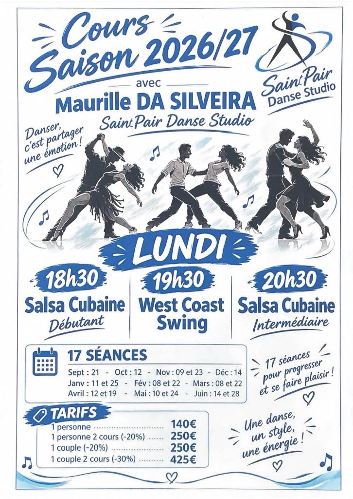 cours salsa et west coast swing Maurille da Silveira